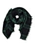 Unbranded Plaid Green Scarf One size - photo 1