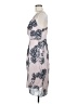 Cooper St 100% Polyester Print Gray Casual Dress Size 8 - photo 5