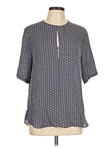 Theory Short Sleeve Silk Top (view 1)