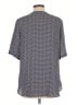 Theory 100% Silk Blue Short Sleeve Silk Top Size L - photo 2