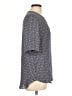 Theory 100% Silk Blue Short Sleeve Silk Top Size L - photo 4