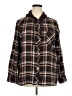 Maurices Plaid Brown Long Sleeve Button-Down Shirt Size XXL - photo 1