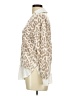 Milano Animal Print Ivory Long Sleeve Blouse Size M - photo 5