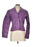Metrostyle 100% Leather Purple Blazer Size 10 - photo 1