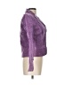 Metrostyle 100% Leather Purple Blazer Size 10 - photo 4