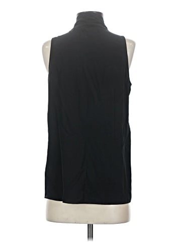 Ecru Sleeveless Silk Top (view 2)