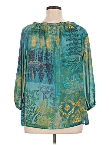 Chaps 3/4 Sleeve Blouse (view 2)