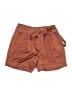 Express 100% Polyester Solid Brown Shorts Size 4 - photo 1