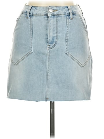Pink Lily Denim Skirt (view 1)
