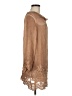 Soft Surroundings 100% Silk Brown Kimono Size M - photo 4