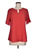 Van Heusen 100% Polyester Red Short Sleeve Blouse Size M - photo 1