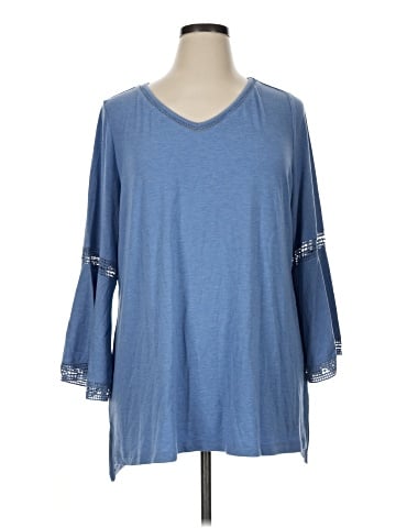 Isaac Mizrahi LIVE! 3/4 Sleeve T-Shirt (view 1)