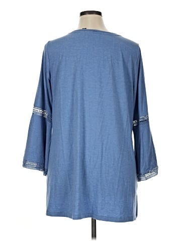 Isaac Mizrahi LIVE! 3/4 Sleeve T-Shirt (view 2)