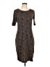 Lularoe Paisley Brown Casual Dress Size L - photo 1