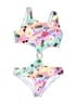Limeapple Hearts Pink One Piece Swimsuit Size 12 - photo 1