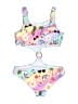 Limeapple Hearts Pink One Piece Swimsuit Size 12 - photo 2