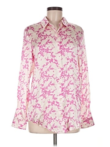 Tucker Long Sleeve Silk Top (view 1)