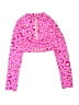 Cat & Jack Pink Rash Guard Size 10 - 12 - photo 2