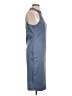 Alya Solid Blue Casual Dress Size L - photo 4