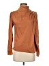 Intermix Brown Long Sleeve Silk Top Size 4 - photo 1