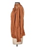 Intermix Brown Long Sleeve Silk Top Size 4 - photo 5