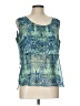 Skye's The Limit 100% Polyester Green Sleeveless Blouse Size L - photo 1