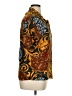 Carole Little Paisley Brown Short Sleeve Blouse Size XL (estimated) - photo 4
