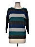 August Silk Stripes Teal Pullover Sweater Size M (estimated) - photo 1