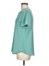 Van Heusen 100% Polyester Teal Short Sleeve Blouse Size M - photo 5