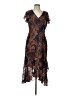 Kensie 100% Polyester Paisley Brown Cocktail Dress Size 10 - photo 1