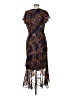Kensie 100% Polyester Paisley Brown Cocktail Dress Size 10 - photo 2