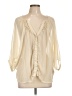 Assorted Brands 100% Polyester Ivory 3/4 Sleeve Blouse Size L - photo 1