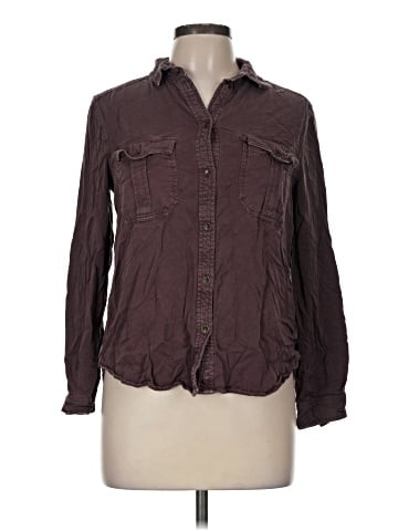 American Eagle Outfitters Long Sleeve Button-Down Shirt (view 1)