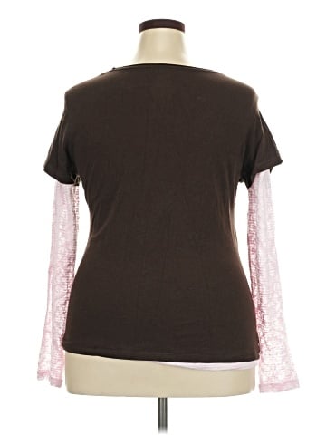 Danskin Now 3/4 Sleeve T-Shirt (view 2)