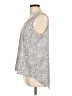 Attention 100% Polyester Silver Sleeveless Top Size L - photo 5