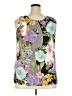 Roaman's 100% Polyester Purple Sleeveless Blouse Size 18w - photo 2
