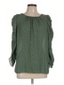 Max Studio 100% Polyester Green Long Sleeve Blouse Size L - photo 1