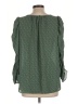 Max Studio 100% Polyester Green Long Sleeve Blouse Size L - photo 2