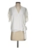 Veronica M. 100% Polyester Ivory Short Sleeve Blouse Size S - photo 1