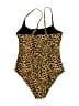 Unbranded Animal Print Gold One Piece Swimsuit Size L - photo 2