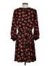 Ann Taylor 100% Polyester Print Black Casual Dress Size 4 - photo 2