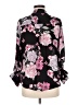 Candie's 100% Polyester Floral Black 3/4 Sleeve Blouse Size M - photo 2