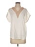 Chigant Ivory Short Sleeve Blouse Size S - photo 1