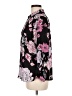 Candie's 100% Polyester Floral Black 3/4 Sleeve Blouse Size M - photo 5
