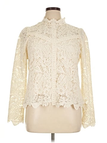 Ultra Pink Long Sleeve Blouse (view 1)
