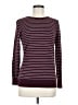 Worthington Stripes Burgundy Pullover Sweater Size M - photo 1