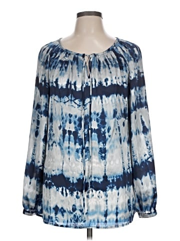 Jones New York Signature Long Sleeve Blouse (view 1)