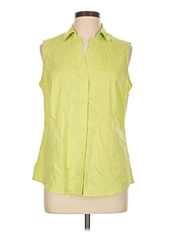 Foxcroft Sleeveless Button-Down Shirt (view 1)