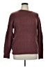 St. John's Bay Chevron-herringbone Burgundy Pullover Sweater Size XL - photo 1