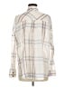 BDG 100% Cotton Plaid Ivory Long Sleeve Button-Down Shirt Size M - photo 2